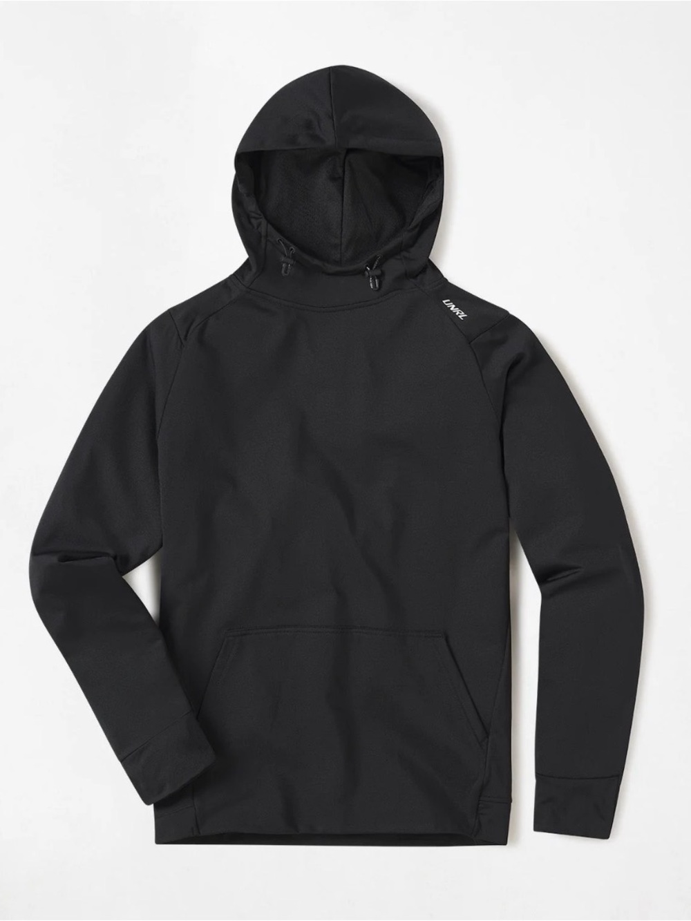 UNRL Black Performance Hooded Pullover by UNRL